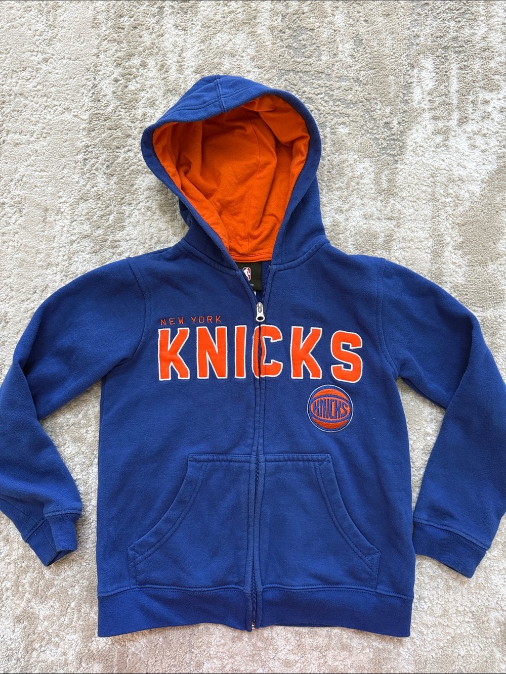 NBA Kids Royal Blue Hoodie with Orange Lining